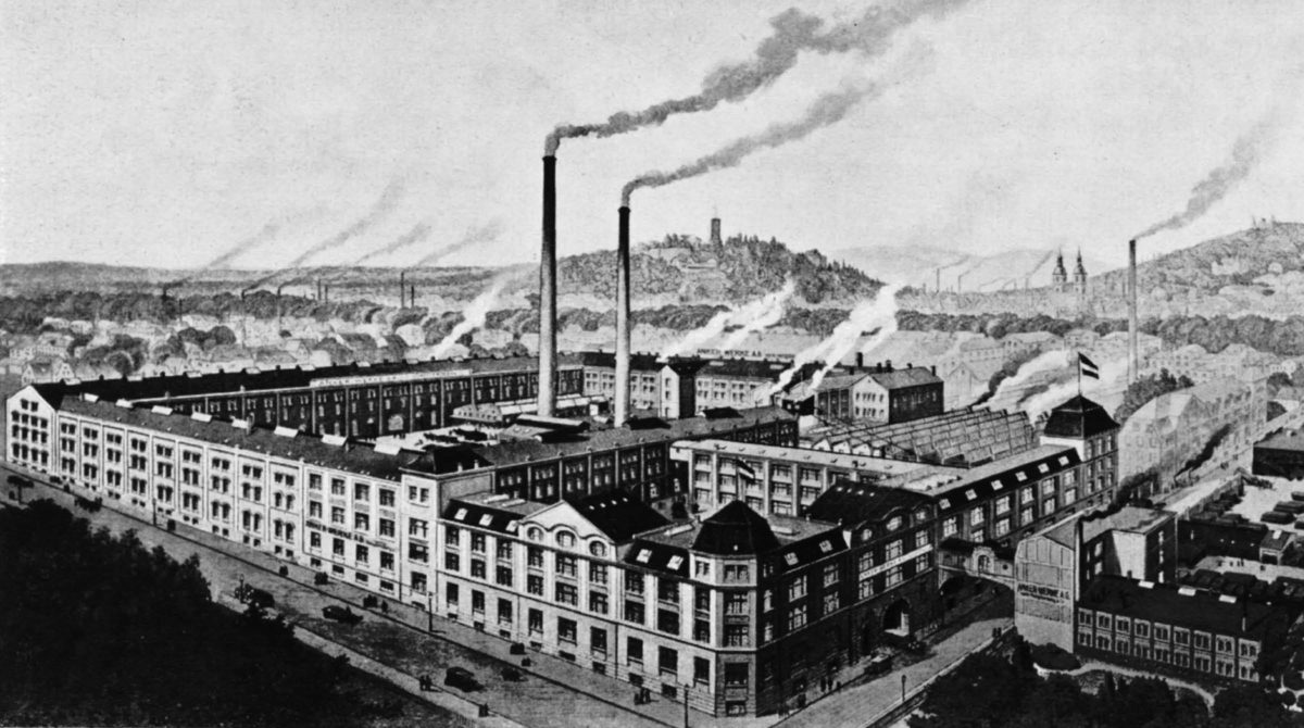Historische Abbildung der Anker Werke Bielefeld