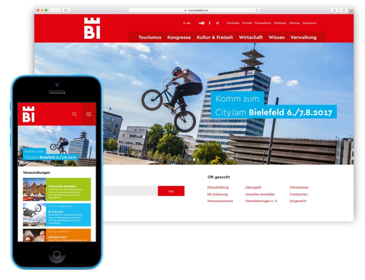 Bielefeld Webseite