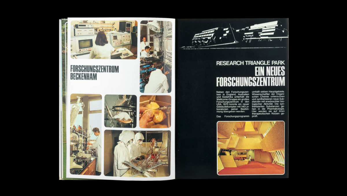 Forschungszentrum Beckenham, Editorial Design von 1972