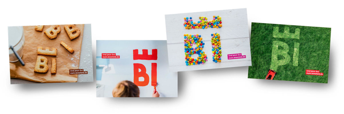 Stadt Bielefeld Corporate Design Postkarten