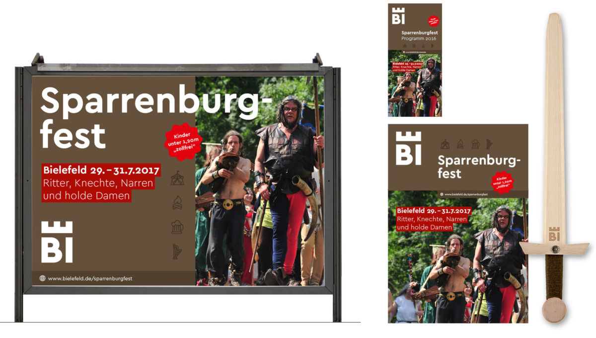 Stadt Bielefeld Corporate Design Sparrenburgfest