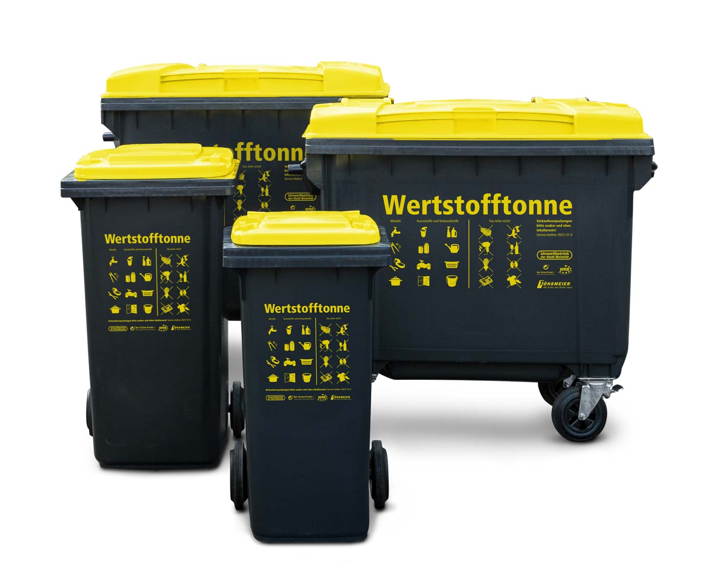 Die neue Wertstofftonne für Bielefeld